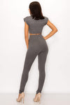 Anaya Pants Set in Charcoal - BlazeNYC