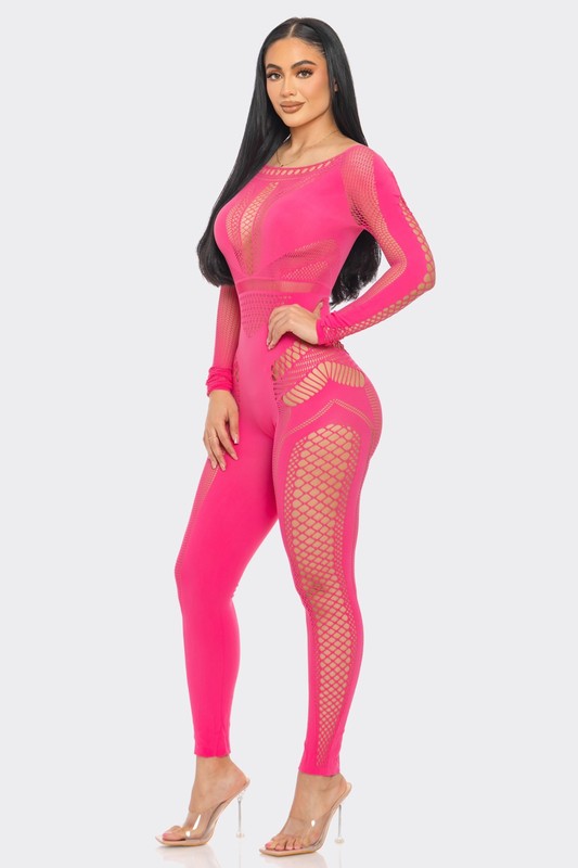 Bianca Seamless Jumpsuit in Pink