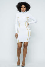 Calm Look Mini Dress - BlazeNYC