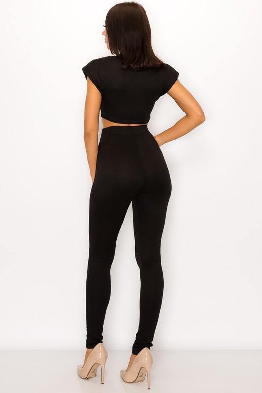 Anaya Pants Set in Black - BlazeNYC