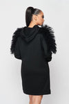 Little Hooded Dress in Black - BlazeNYC