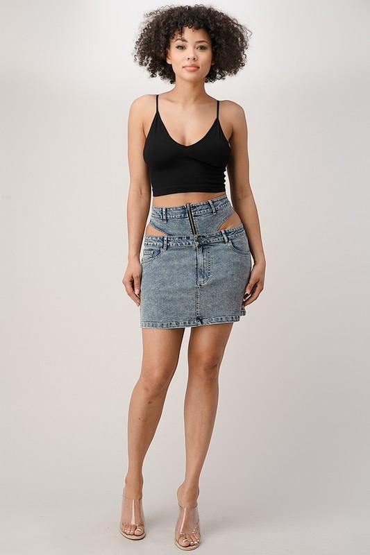 V Section Mini Skirt - BlazeNYC