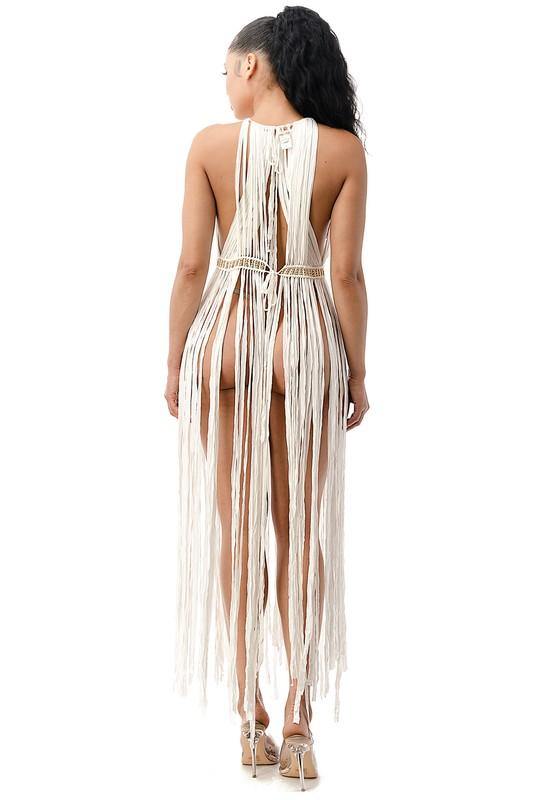 Fringed Cover Up Dress - BlazeNYC