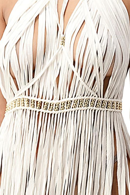 Fringed Cover Up Dress - BlazeNYC
