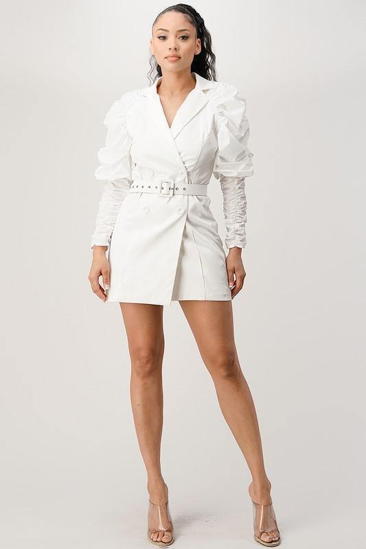 White Out Mini Dress - BlazeNYC