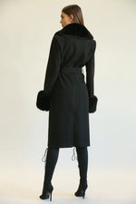 Luxe Long Coat in Black - BlazeNYC