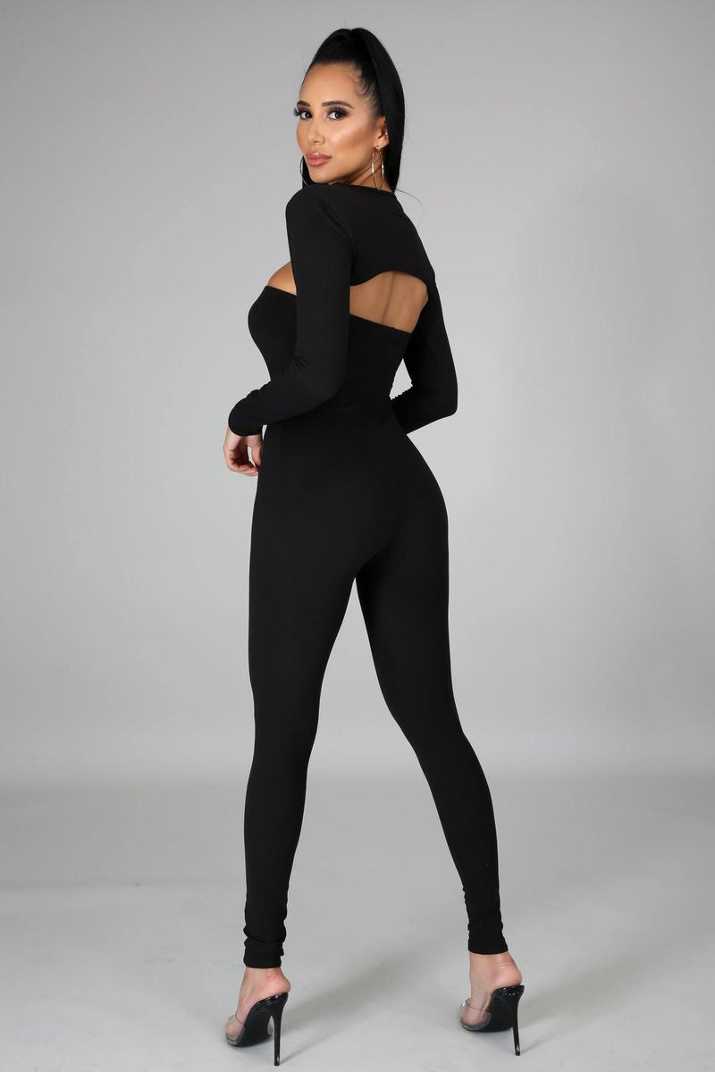 Bianca Jumpsuit in Black - BlazeNYC