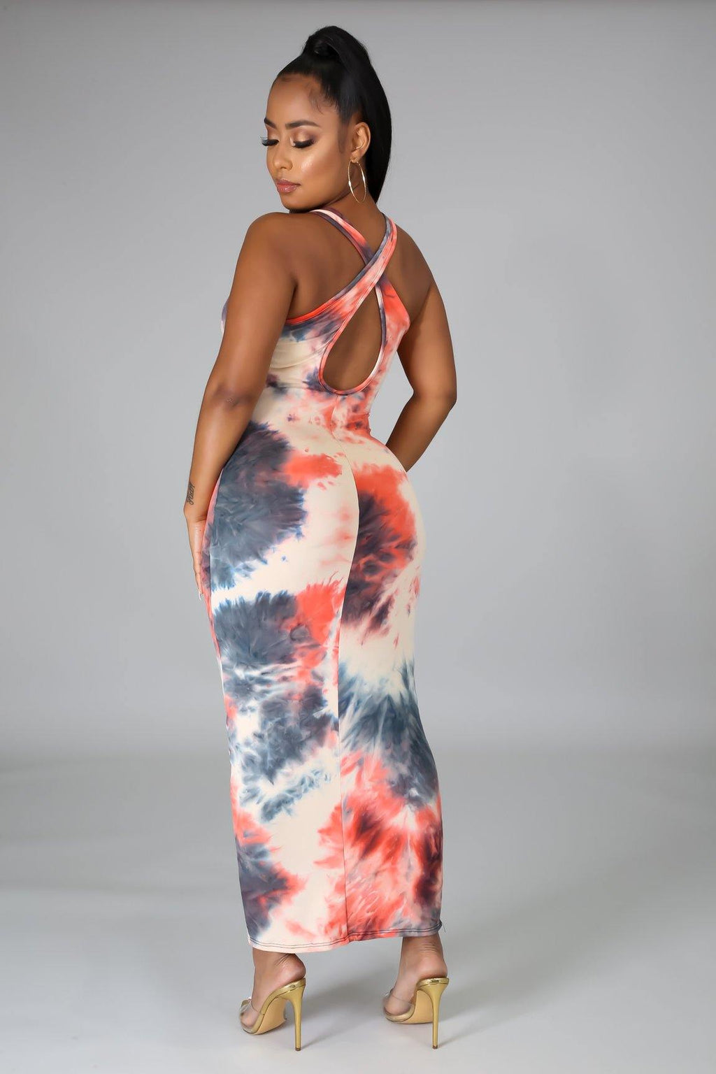 Coral Fade Maxi Dress - BlazeNYC